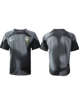 Brasilien Målvakt Replika Hemmakläder VM 2022 Kortärmad